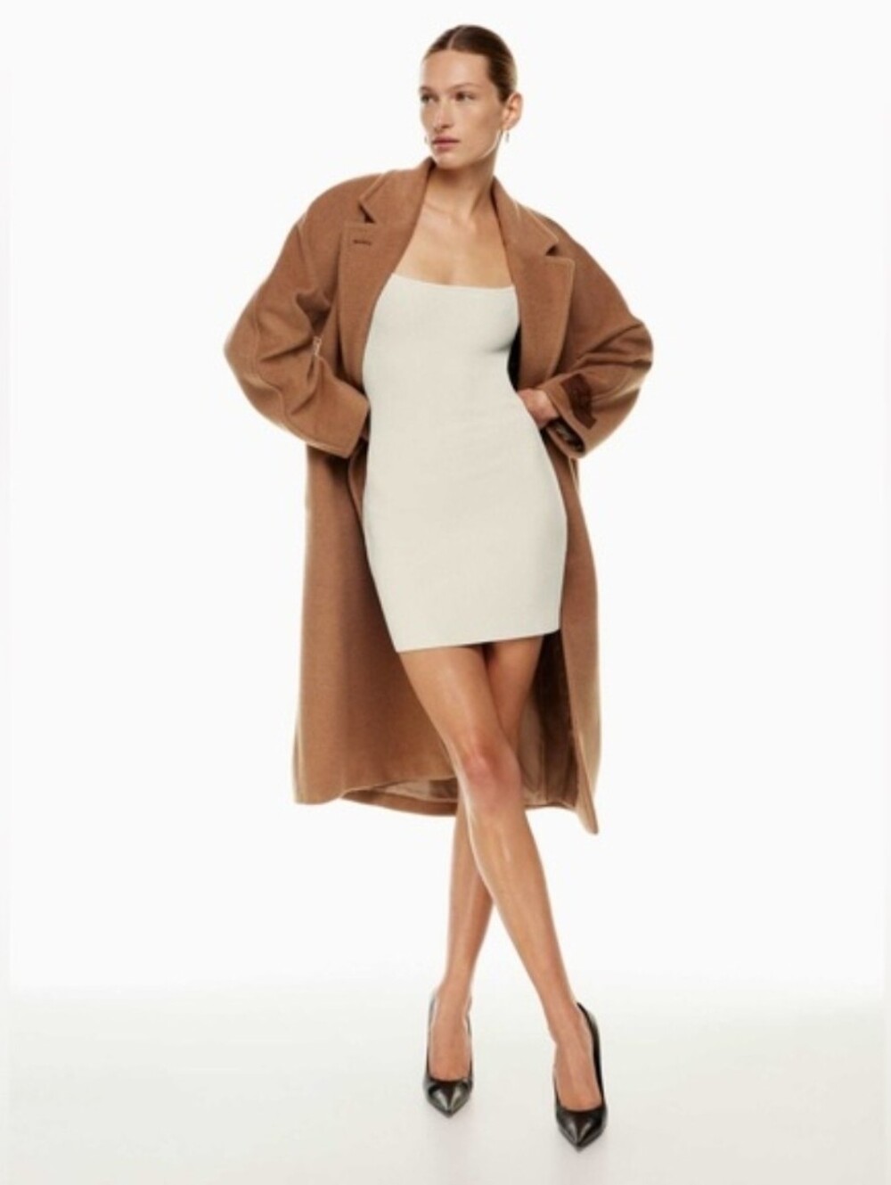 Babaton | NWT Sculpt Cami Dress Matte Pearl XL